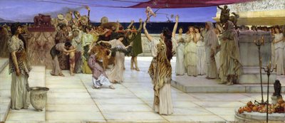 Uma dedicação ao Baco, 1889 de Lawrence Alma Tadema